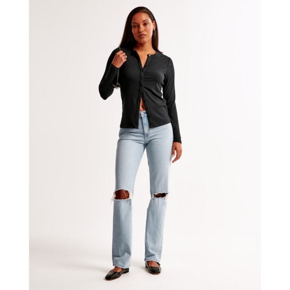 Abercrombie & Fitch Mid Rise 90s Straight Jean Sz 29/8s